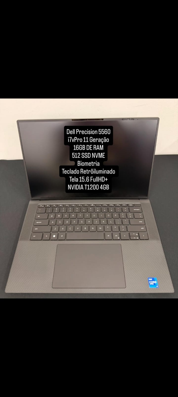 Dell Precision 5560 i7 vPro 11ª Geração 16GB 512GB NVIDIA T1200