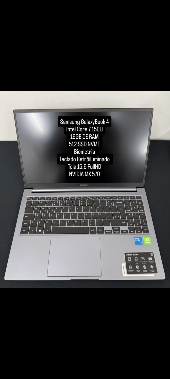 Samsung Galaxy Book 4 Intel Core 7 150U 16GB 512GB NVIDIA MX 570