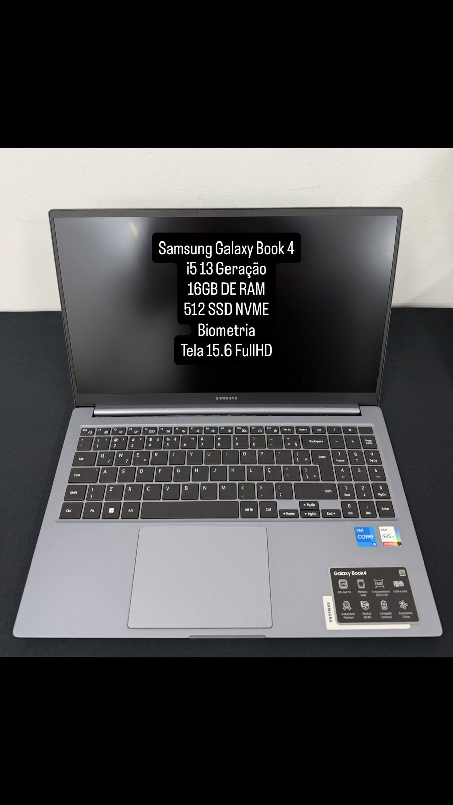 Samsung Galaxy Book 4 Intel i5 13ª Geração 16GB 512GB